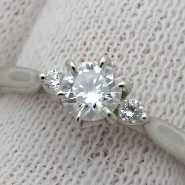 ニワカ NIWAKA 白鈴 ダイヤリング 3456N2 プラチナシルバー Pt950 ダイヤモンド リング 指輪 3石 俄 10.5号