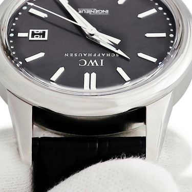 腕時計 IWC IWC ヴィンテージ インヂュニア IW323301 自動巻き メンズ デイト ブラック 黒 バー シースルーバック