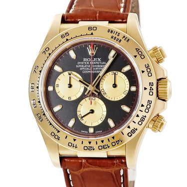 腕時計 ロレックス ROLEX コスモグラフ デイトナ 116518 D番 自動巻き メンズ D番 K18YG無垢 黒 金目 赤針 赤巻き ポールニューマン
