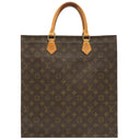 ルイヴィトン LOUIS VUITTON サック プラ M51140 モノグラム モノグラムキャンバス トートバッグ ゴールド金具 茶 ハンドバッグ