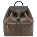 ルイヴィトン LOUIS VUITTON モンスリNM PM M45515 モノグラム モノグラムキャンバス レザー リュック・デイパック ゴールド金具 茶 黒 レザーチャーム欠品
