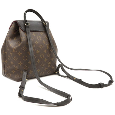 ルイヴィトン LOUIS VUITTON モンスリNM PM M45515 モノグラム モノグラムキャンバス レザー リュック・デイパック ゴールド金具 茶 黒 レザーチャーム欠品
