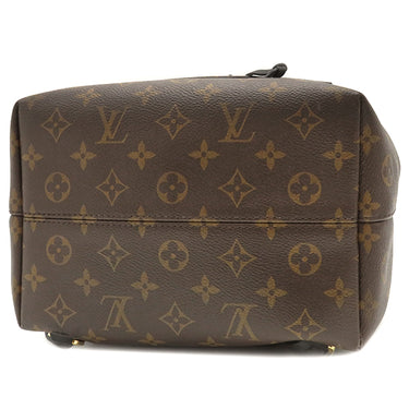 ルイヴィトン LOUIS VUITTON モンスリNM PM M45515 モノグラム モノグラムキャンバス レザー リュック・デイパック ゴールド金具 茶 黒 レザーチャーム欠品