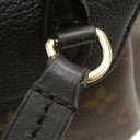 ルイヴィトン LOUIS VUITTON モンスリNM PM M45515 モノグラム モノグラムキャンバス レザー リュック・デイパック ゴールド金具 茶 黒 レザーチャーム欠品