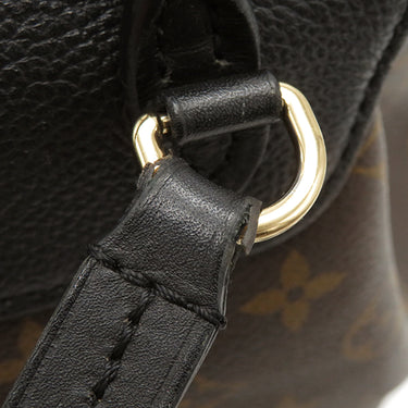 ルイヴィトン LOUIS VUITTON モンスリNM PM M45515 モノグラム モノグラムキャンバス レザー リュック・デイパック ゴールド金具 茶 黒 レザーチャーム欠品