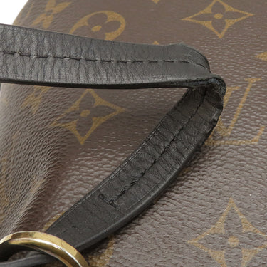 ルイヴィトン LOUIS VUITTON モンスリNM PM M45515 モノグラム モノグラムキャンバス レザー リュック・デイパック ゴールド金具 茶 黒 レザーチャーム欠品