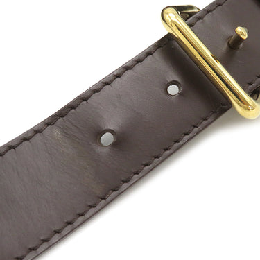 ルイヴィトン LOUIS VUITTON テムズ GM N48181 ダミエエベヌ ダミエキャンバス ショルダーバッグ ゴールド金具 茶 肩掛け