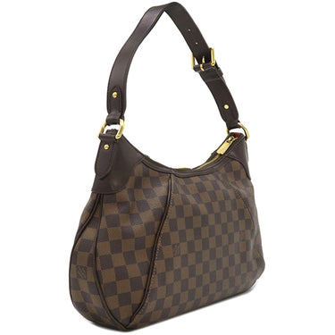 ルイヴィトン LOUIS VUITTON テムズ GM N48181 ダミエエベヌ ダミエキャンバス ショルダーバッグ ゴールド金具 茶 肩掛け
