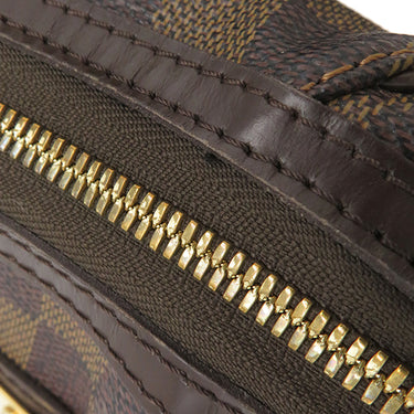 ルイヴィトン LOUIS VUITTON テムズ GM N48181 ダミエエベヌ ダミエキャンバス ショルダーバッグ ゴールド金具 茶 肩掛け