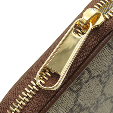 グッチ GUCCI インターロッキングG ミニショルダー 700959 ベージュ×ブラウン GGスプリームキャンバス レザー ショルダーバッグ ゴールド金具 茶 ダブルG