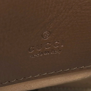 グッチ GUCCI インターロッキングG ミニショルダー 700959 ベージュ×ブラウン GGスプリームキャンバス レザー ショルダーバッグ ゴールド金具 茶 ダブルG