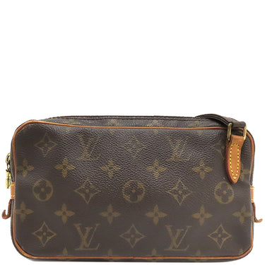 ルイヴィトン LOUIS VUITTON ポシェット マルリーバンドリエール M51828 モノグラム モノグラムキャンバス ショルダーバッグ ゴールド金具 茶 斜め掛け