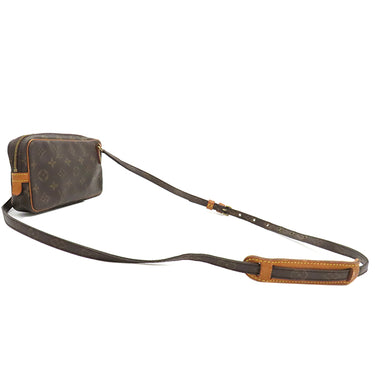 ルイヴィトン LOUIS VUITTON ポシェット マルリーバンドリエール M51828 モノグラム モノグラムキャンバス ショルダーバッグ ゴールド金具 茶 斜め掛け