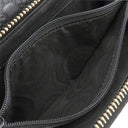 グッチ GUCCI マイクログッチシマ 449364 ブラック レザー 長財布 ゴールド金具 黒 ダブルG ラウンドファスナー