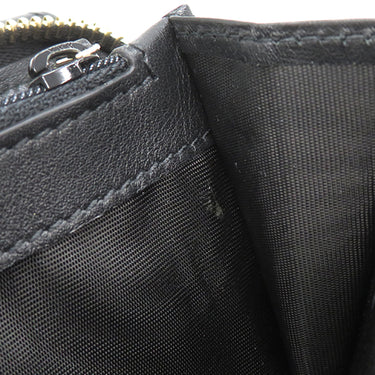 グッチ GUCCI マイクログッチシマ 449364 ブラック レザー 長財布 ゴールド金具 黒 ダブルG ラウンドファスナー