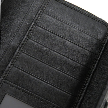 グッチ GUCCI マイクログッチシマ 449364 ブラック レザー 長財布 ゴールド金具 黒 ダブルG ラウンドファスナー