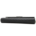 グッチ GUCCI マイクログッチシマ 449364 ブラック レザー 長財布 ゴールド金具 黒 ダブルG ラウンドファスナー