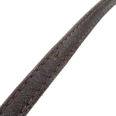 フェンディ FENDI ズッキーノ 8BT075 ブラウン キャンバス レザー ショルダーバッグ シルバー金具 茶