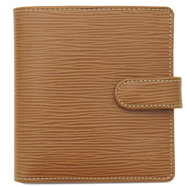 ルイヴィトン LOUIS VUITTON ポルトビエ コンパクト M63551 キャメル エピレザー 二つ折り財布 シルバー金具 茶 コンパクト財布