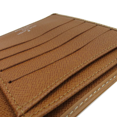 ルイヴィトン LOUIS VUITTON ポルトビエ コンパクト M63551 キャメル エピレザー 二つ折り財布 シルバー金具 茶 コンパクト財布