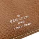 ルイヴィトン LOUIS VUITTON ポルトビエ コンパクト M63551 キャメル エピレザー 二つ折り財布 シルバー金具 茶 コンパクト財布