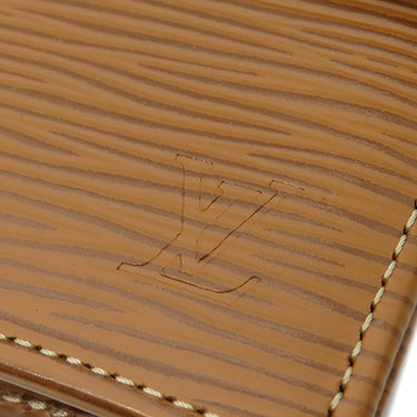 ルイヴィトン LOUIS VUITTON ポルトビエ コンパクト M63551 キャメル エピレザー 二つ折り財布 シルバー金具 茶 コンパクト財布