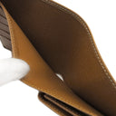 ルイヴィトン LOUIS VUITTON ポルトビエ コンパクト M63551 キャメル エピレザー 二つ折り財布 シルバー金具 茶 コンパクト財布