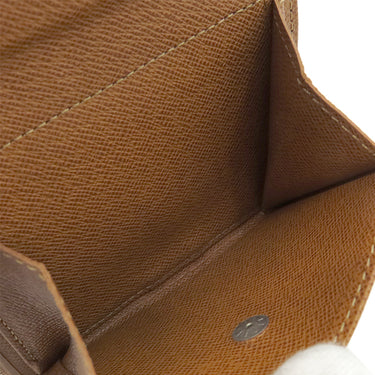 ルイヴィトン LOUIS VUITTON ポルトビエ コンパクト M63551 キャメル エピレザー 二つ折り財布 シルバー金具 茶 コンパクト財布