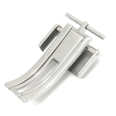 フランクミュラー FRANCK MULLER ロングアイランド 1000 1002 1100 1150 1200 1300 シルバー ステンレススチール 腕時計パーツ 純正 22mm幅対応 Dバックル SS 銀