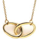 ティファニー Tiffany & Co ダブルループ イエローゴールド K18YG ネックレス エルサペレッティ 750 18金