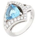 ブルガリ BVLGARI ディーヴァ ドリーム ホワイトゴールド K18WG ダイヤモンド アクアマリン リング 指輪 750 18金 12号