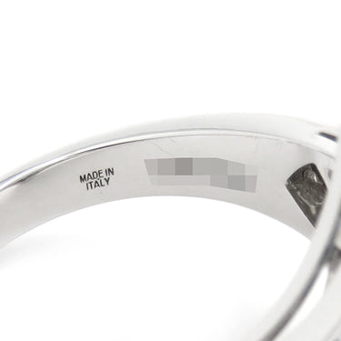 ブルガリ BVLGARI ディーヴァ ドリーム ホワイトゴールド K18WG ダイヤモンド アクアマリン リング 指輪 750 18金 12号