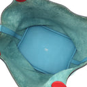 エルメス HERMES ピコタンロックMM エクラ ブルーデュノール×ルージュドゥクール トリヨンクレマンス スイフト ハンドバッグ シルバー金具 水色 赤 バイカラー