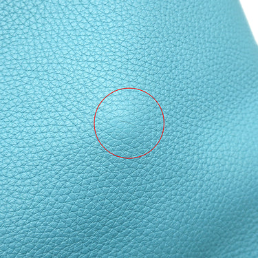 エルメス HERMES ピコタンロックMM エクラ ブルーデュノール×ルージュドゥクール トリヨンクレマンス スイフト ハンドバッグ シルバー金具 水色 赤 バイカラー