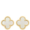 ヴァンクリーフアーペル Van Cleef & Arpels スウィート アルハンブラ VCARA44800 パールホワイトXイエローゴールド K18YG マザーオブパール ピアス 750YG 18K