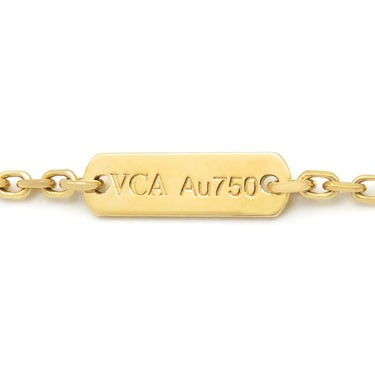 ヴァンクリーフアーペル Van Cleef & Arpels ヴィンテージ アルハンブラ ペンダント VCARA45800 ブラックXイエローゴールド K18YG オニキス ネックレス 黒 Au750 18K