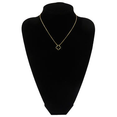 ヴァンクリーフアーペル Van Cleef & Arpels ヴィンテージ アルハンブラ ペンダント VCARA45800 ブラックXイエローゴールド K18YG オニキス ネックレス 黒 Au750 18K