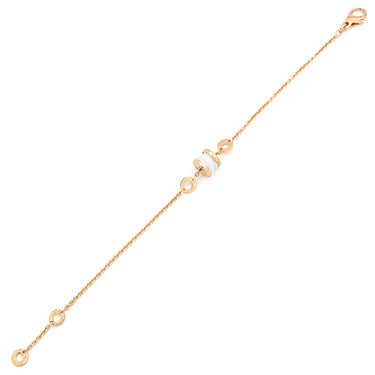 ブルガリ BVLGARI ビーゼロワン エレメント ピンクゴールドXホワイト K18PG セラミック SM ブレスレット ローズゴールド