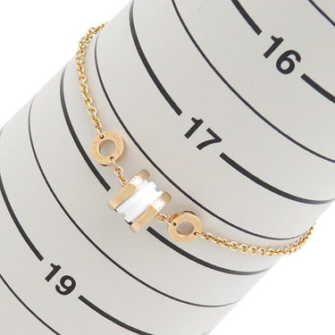 ブルガリ BVLGARI ビーゼロワン エレメント ピンクゴールドXホワイト K18PG セラミック SM ブレスレット ローズゴールド