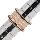 ブルガリ BVLGARI ビーゼロワン ロック B-zero1 4バンドリング 357957 ピンクゴールド×ブラック K18PG セラミック #51(JP11) リング 指輪 黒 750PG 18金 10号