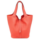 エルメス HERMES ピコタンロックMM ローズジャイプール トリヨンクレマンス ハンドバッグ シルバー金具