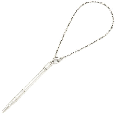 エルメス HERMES アジェンダ用チェーン付きボールペン シルバー シルバー925 ボールペン キャップ式 筆記確認済み