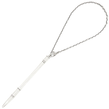 エルメス HERMES アジェンダ用チェーン付きボールペン シルバー シルバー925 ボールペン キャップ式 筆記確認済み