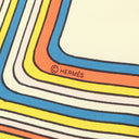 エルメス HERMES カレ90 CARRE クリーム×ブルー×ジョーヌ シルク スカーフ 【PEGASE PAYSAGE/ペガサスの風景】