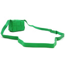 ボッテガヴェネタ BOTTEGA VENETA キャンディ カセット マキシイントレチャート 666688 グリーン ラムスキン ショルダーバッグ ゴールド金具 クロスボディ 緑