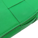 ボッテガヴェネタ BOTTEGA VENETA キャンディ カセット マキシイントレチャート 666688 グリーン ラムスキン ショルダーバッグ ゴールド金具 クロスボディ 緑