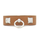 エルメス HERMES リヴァル ゴールド ヴォースイフト メタル グローブホルダー シルバー金具 茶