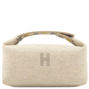 エルメス HERMES ブリッド ア ブラック オ カレPM セーグル ウール ポーチ シルバー金具 ハンドバッグ バニティバッグ