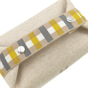 エルメス HERMES ブリッド ア ブラック オ カレPM セーグル ウール ポーチ シルバー金具 ハンドバッグ バニティバッグ