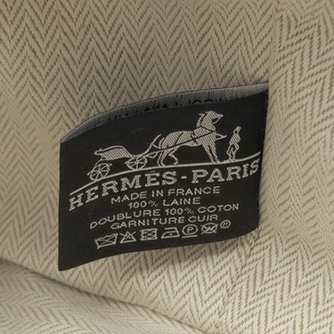 エルメス HERMES ブリッド ア ブラック オ カレPM セーグル ウール ポーチ シルバー金具 ハンドバッグ バニティバッグ